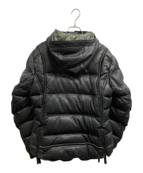 UNIONJAP（ユニオンジャップ）UNIONJAP (ユニオンジャップ) ライダースダウンジャケット ブラック サイズ:Mの古着・服飾アイテム