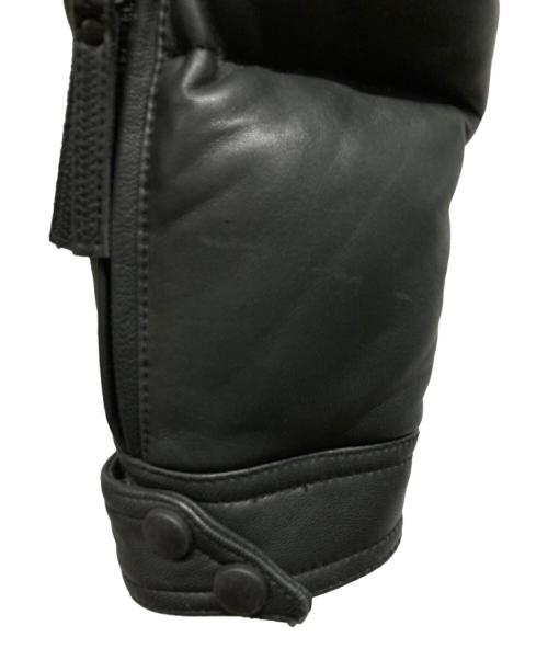 UNIONJAP（ユニオンジャップ）UNIONJAP (ユニオンジャップ) ライダースダウンジャケット ブラック サイズ:Mの古着・服飾アイテム