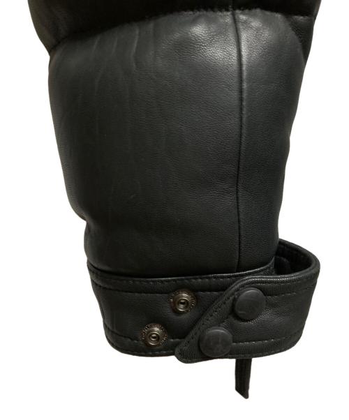 UNIONJAP（ユニオンジャップ）UNIONJAP (ユニオンジャップ) ライダースダウンジャケット ブラック サイズ:Mの古着・服飾アイテム