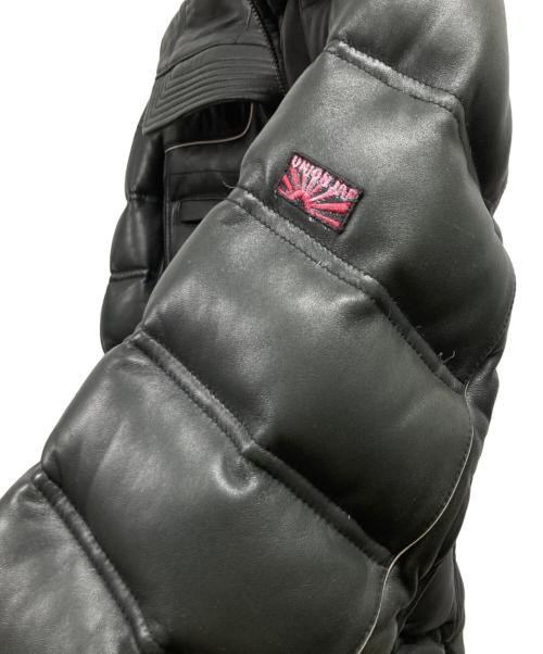 UNIONJAP（ユニオンジャップ）UNIONJAP (ユニオンジャップ) ライダースダウンジャケット ブラック サイズ:Mの古着・服飾アイテム