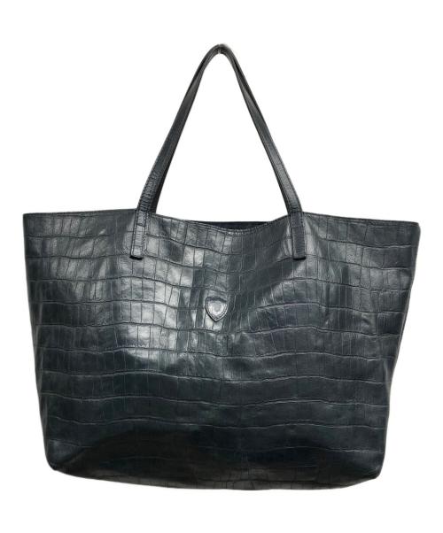 Felisi（フェリージ）Felisi (フェリージ) 型押しトートバッグ ネイビーの古着・服飾アイテム