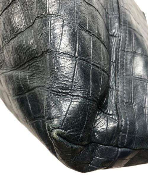 Felisi（フェリージ）Felisi (フェリージ) 型押しトートバッグ ネイビーの古着・服飾アイテム