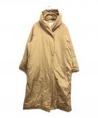 MOGAモガ）の古着「フード付き ダウンロングコート」｜ブラウン