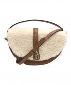 Snidelスナイデル）の古着「ハーフムーンバッグ」｜ブラウン