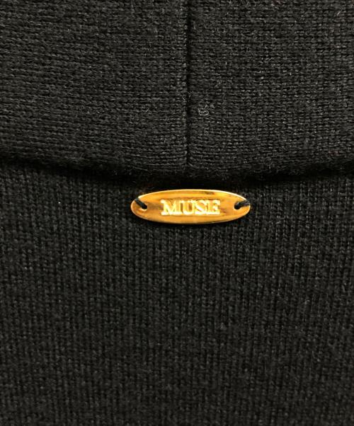 MUSE（ミューズ）MUSE (ミューズ) スムースニットショートガウン ブラック サイズ:FREEの古着・服飾アイテム