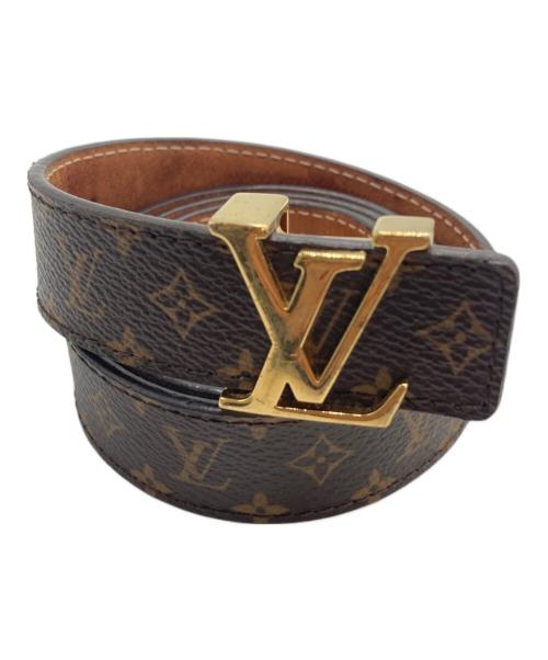 LOUIS VUITTON（ルイ ヴィトン）LOUIS VUITTON (ルイ ヴィトン) サンチュール・イニシャルベルト ブラウンの古着・服飾アイテム