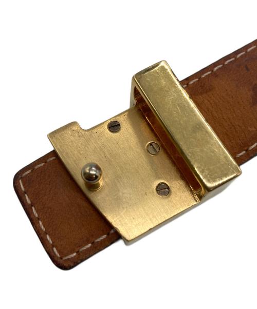 LOUIS VUITTON（ルイ ヴィトン）LOUIS VUITTON (ルイ ヴィトン) サンチュール・イニシャルベルト ブラウンの古着・服飾アイテム