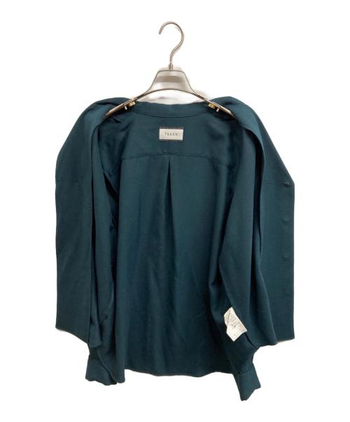 TAAKK（ターク）TAAKK (ターク) PINTUCK SHIRT グリーン サイズ:2の古着・服飾アイテム