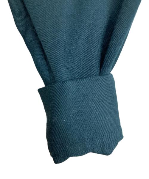 TAAKK（ターク）TAAKK (ターク) PINTUCK SHIRT グリーン サイズ:2の古着・服飾アイテム