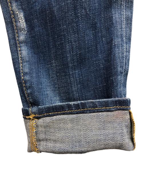 DSQUARED2（ディースクエアード）DSQUARED2 (ディースクエアード) ダメージスキニージーンズ インディゴ サイズ:42の古着・服飾アイテム