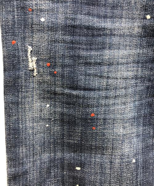 DSQUARED2（ディースクエアード）DSQUARED2 (ディースクエアード) ダメージスキニージーンズ インディゴ サイズ:42の古着・服飾アイテム