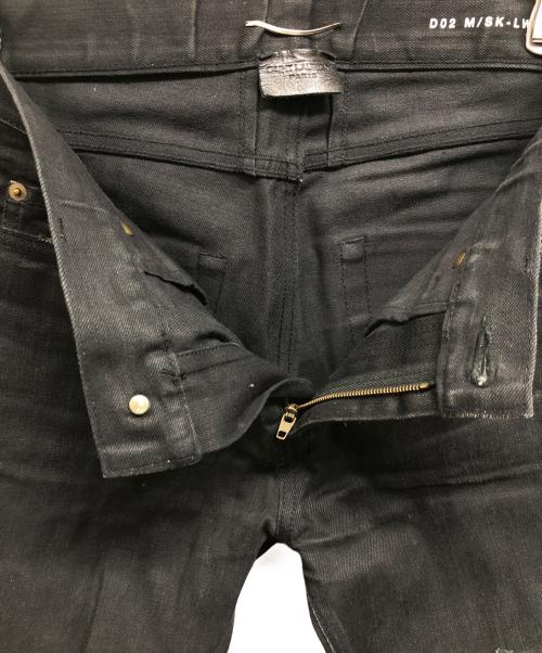 Saint Laurent Paris（サンローランパリ）Saint Laurent Paris (サンローランパリ) デストロイクラッシュストレッチスキニーデニムパンツ ブラック サイズ:28の古着・服飾アイテム