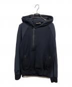 HERMESエルメス）の古着「ハーフジップ切替パーカー」｜ネイビー