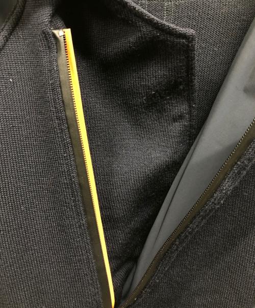 HERMES（エルメス）HERMES (エルメス) ハーフジップ切替パーカー ネイビー サイズ:Mの古着・服飾アイテム