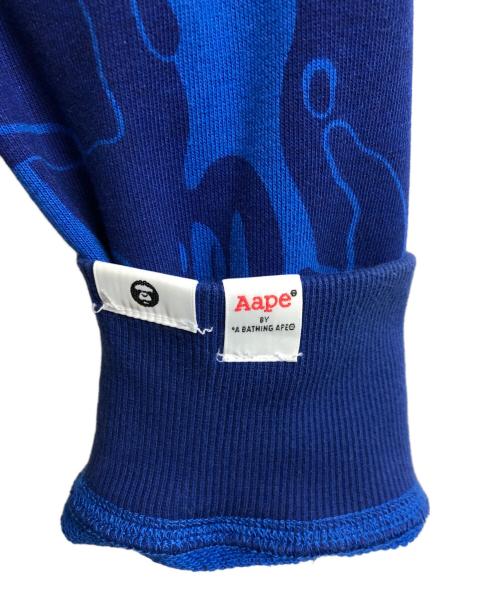 A BATHING APE（ア ベイシング エイプ）A BATHING APE (ア ベイシング エイプ) コラボパーカー ブルー サイズ:Lの古着・服飾アイテム