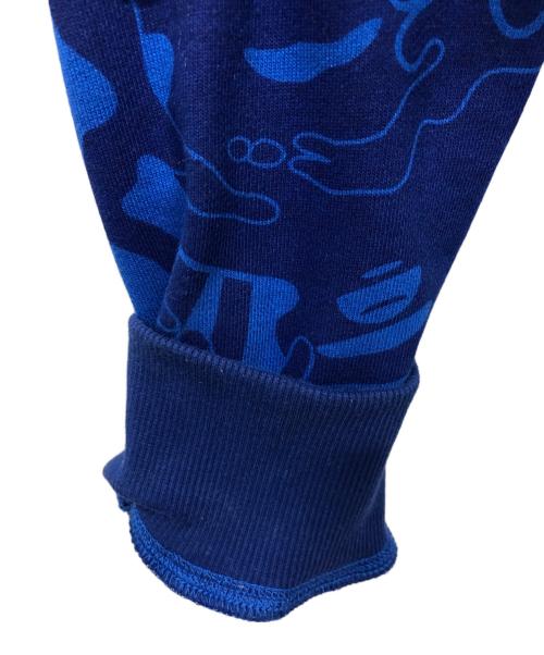 A BATHING APE（ア ベイシング エイプ）A BATHING APE (ア ベイシング エイプ) コラボパーカー ブルー サイズ:Lの古着・服飾アイテム