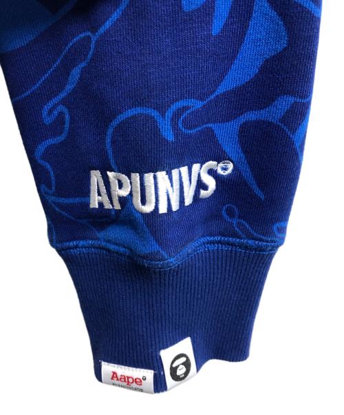 A BATHING APE（ア ベイシング エイプ）A BATHING APE (ア ベイシング エイプ) コラボパーカー ブルー サイズ:Lの古着・服飾アイテム