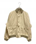 Wills&Geiger×2ndウィリスアンドガイガー×セカンド）の古着「ブッシュポプリン TYPE A-1ジャケット」｜ベージュ