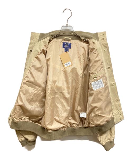 Wills&Geiger（ウィリスアンドガイガー）Wills&Geiger (ウィリスアンドガイガー) 2nd (セカンド) ブッシュポプリン TYPE A-1ジャケット ベージュ サイズ:L 未使用品の古着・服飾アイテム