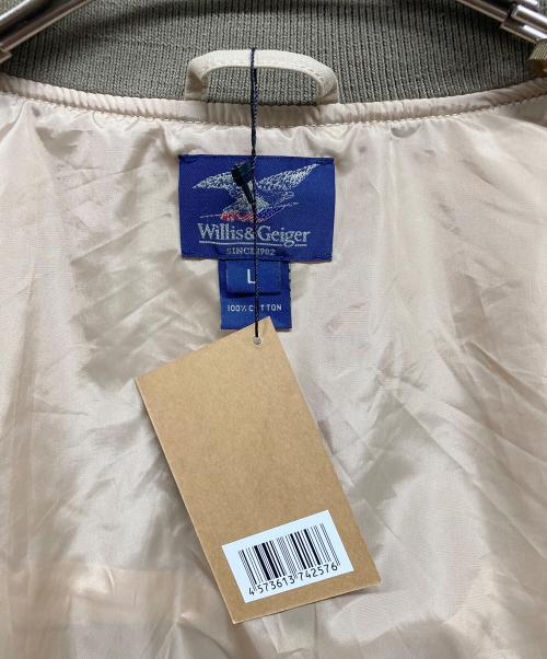 Wills&Geiger（ウィリスアンドガイガー）Wills&Geiger (ウィリスアンドガイガー) 2nd (セカンド) ブッシュポプリン TYPE A-1ジャケット ベージュ サイズ:L 未使用品の古着・服飾アイテム