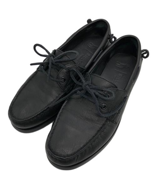 POLO RALPH LAUREN（ポロ・ラルフローレン）POLO RALPH LAUREN (ポロ・ラルフローレン) BILLY'S (（ビリーズ) デッキシューズ ブラック サイズ:UK8の古着・服飾アイテム