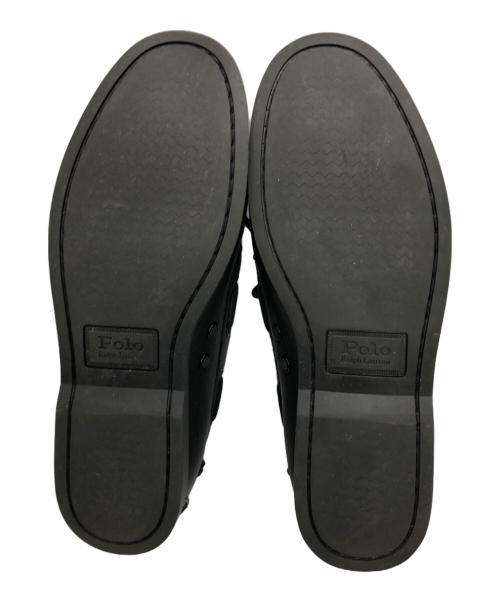 POLO RALPH LAUREN（ポロ・ラルフローレン）POLO RALPH LAUREN (ポロ・ラルフローレン) BILLY'S (（ビリーズ) デッキシューズ ブラック サイズ:UK8の古着・服飾アイテム