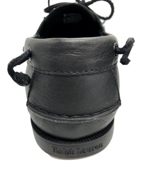 POLO RALPH LAUREN（ポロ・ラルフローレン）POLO RALPH LAUREN (ポロ・ラルフローレン) BILLY'S (（ビリーズ) デッキシューズ ブラック サイズ:UK8の古着・服飾アイテム