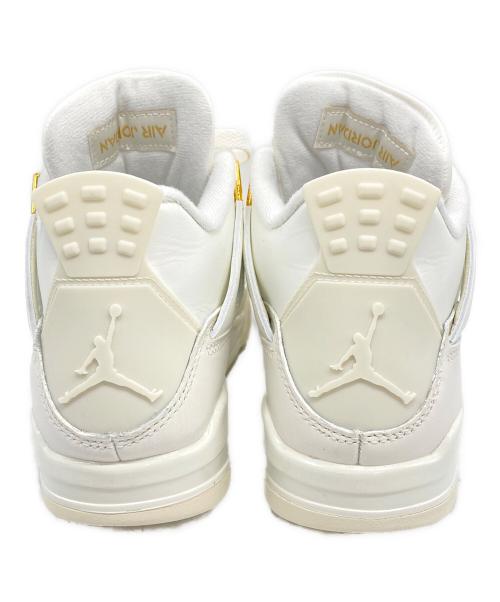 NIKE（ナイキ）NIKE (ナイキ) WMNS AIR JORDAN 4 RETRO ホワイト×ゴールド サイズ:UK4.5の古着・服飾アイテム