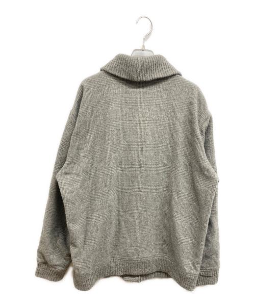 PAPAS（パパス）PAPAS (パパス) ショールカラーカーディガン グレー サイズ:Lの古着・服飾アイテム