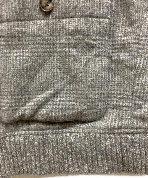 PAPAS（パパス）PAPAS (パパス) ショールカラーカーディガン グレー サイズ:Lの古着・服飾アイテム