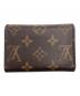 LOUIS VUITTON (ルイ ヴィトン) ポルトモネ・ロザリ ブラウン：18000円