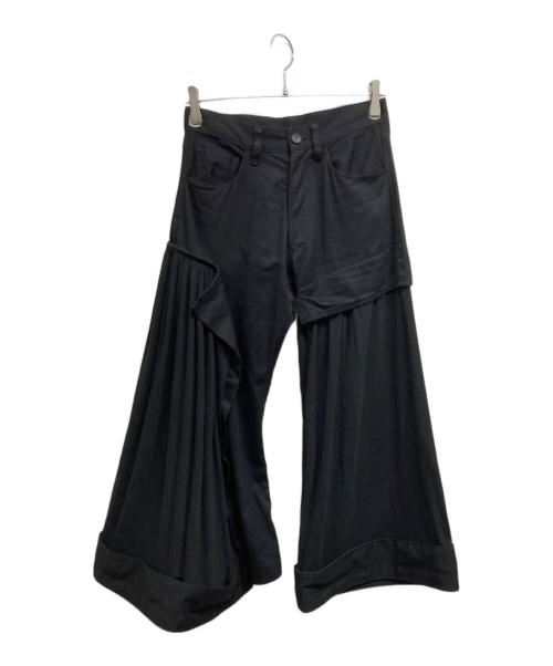 YOHJI YAMAMOTO（ヨウジヤマモト）YOHJI YAMAMOTO (ヨウジヤマモト) COMBINATION PANTS ブラック サイズ:1の古着・服飾アイテム