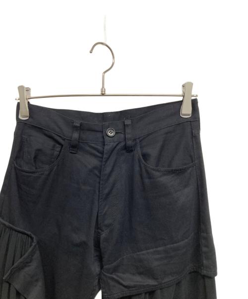 YOHJI YAMAMOTO（ヨウジヤマモト）YOHJI YAMAMOTO (ヨウジヤマモト) COMBINATION PANTS ブラック サイズ:1の古着・服飾アイテム