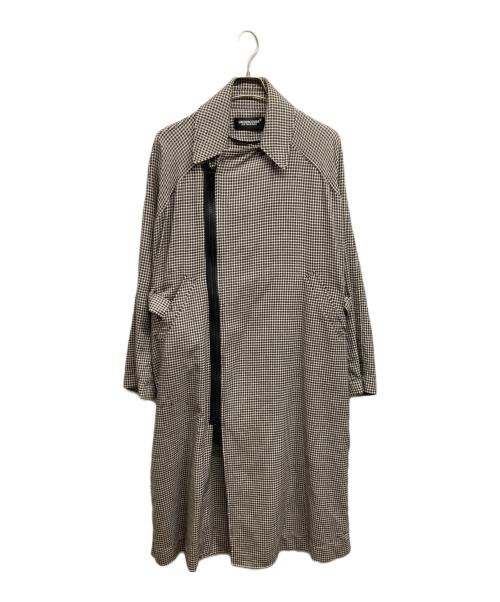 UNDERCOVER（アンダーカバー）UNDERCOVER (アンダーカバー) サイドジップロングコート ベージュ×ブラック サイズ:1の古着・服飾アイテム