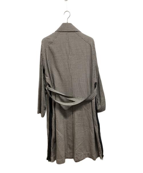 UNDERCOVER（アンダーカバー）UNDERCOVER (アンダーカバー) サイドジップロングコート ベージュ×ブラック サイズ:1の古着・服飾アイテム