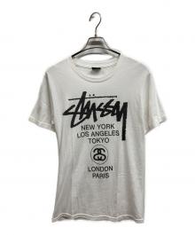 stussy（ステューシー）の古着「ワールドツアーtシャツ/stussyTシャツ」｜ホワイト