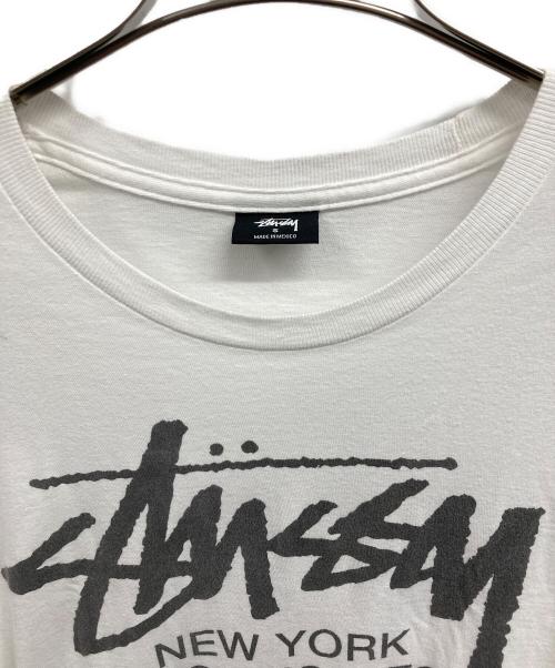 stussy（ステューシー）stussy (ステューシー) ワールドツアーtシャツ/stussyTシャツ ホワイト サイズ:Sの古着・服飾アイテム