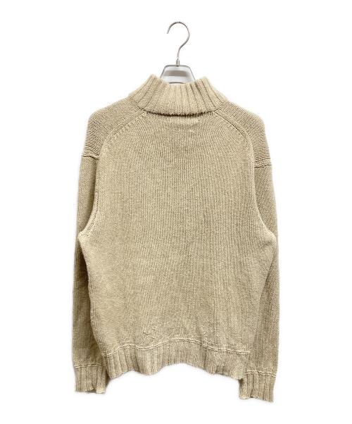 POLO RALPH LAUREN（ポロ・ラルフローレン）POLO RALPH LAUREN (ポロ・ラルフローレン) 星条旗ショールカラーニット ベージュ サイズ:Lの古着・服飾アイテム
