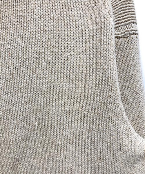 POLO RALPH LAUREN（ポロ・ラルフローレン）POLO RALPH LAUREN (ポロ・ラルフローレン) 星条旗ショールカラーニット ベージュ サイズ:Lの古着・服飾アイテム