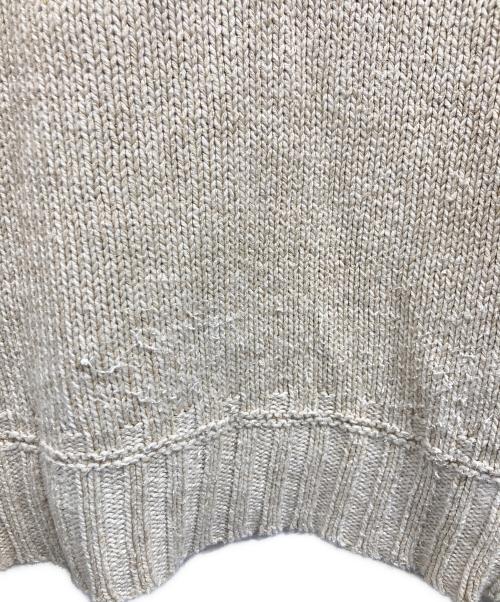 POLO RALPH LAUREN（ポロ・ラルフローレン）POLO RALPH LAUREN (ポロ・ラルフローレン) 星条旗ショールカラーニット ベージュ サイズ:Lの古着・服飾アイテム