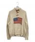 POLO RALPH LAUREN（ポロ・ラルフローレン）の古着「星条旗ショールカラーニット」｜ベージュ