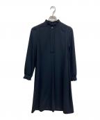 A.P.C.アーペーセー）の古着「フリルネックワンピース」｜ネイビー