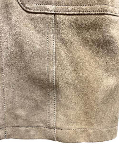 GRACE CONTINENTAL（グレースコンチネンタル）GRACE CONTINENTAL (（グレースコンチネンタル) レザーロングジレ ブラウン サイズ:36の古着・服飾アイテム