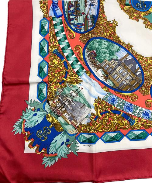 HERMES（エルメス）HERMES (エルメス) シルクスカーフ レッドの古着・服飾アイテム