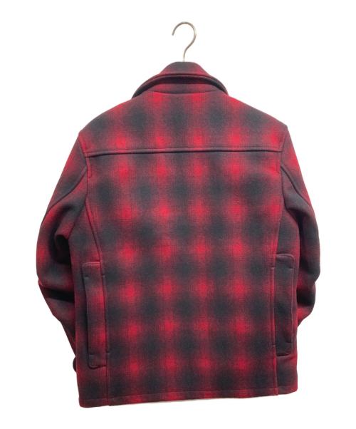 VANSON（バンソン）VANSON (バンソン) ウールオンブレジャケット レッド サイズ:Lの古着・服飾アイテム