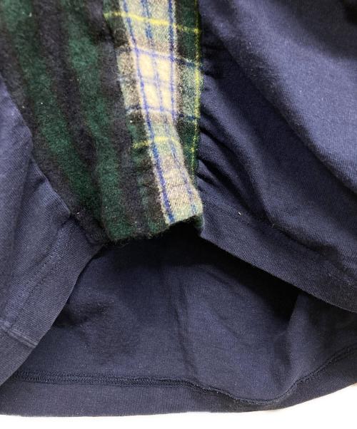 COMME des GARCONS HOMME DEUX（コムデギャルソン オム ドゥ）COMME des GARCONS HOMME DEUX (コムデギャルソン オム ドゥ) ウール切替カットソー ネイビー サイズ:Sの古着・服飾アイテム