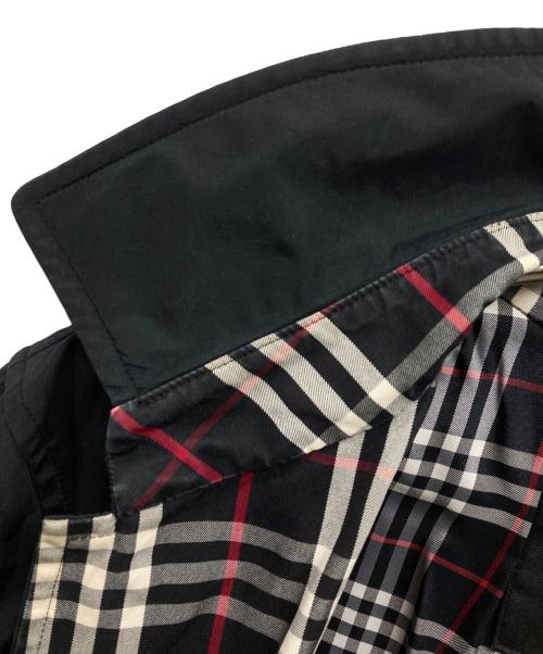 BURBERRY BLACK LABEL（バーバリーブラックレーベル）BURBERRY BLACK LABEL (バーバリーブラックレーベル) ステンカラーコート ブラック サイズ:Mの古着・服飾アイテム