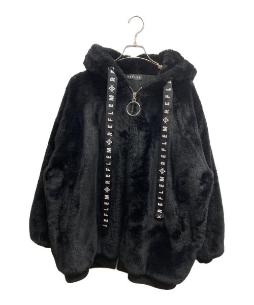 REFLEM（レフレム）REFLEM (レフレム) うさ耳BIGファーパーカー ブラック サイズ:Freeの古着・服飾アイテム