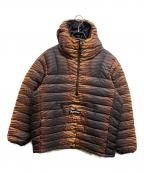 SUPREMEシュプリーム）の古着「Micro Down Half Zip Hooded Pullover Jacket」｜ブラウン×ブラック