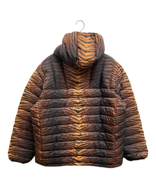 SUPREME（シュプリーム）Supreme (シュプリーム) Micro Down Half Zip Hooded Pullover Jacket ブラウン×ブラック サイズ:Mの古着・服飾アイテム